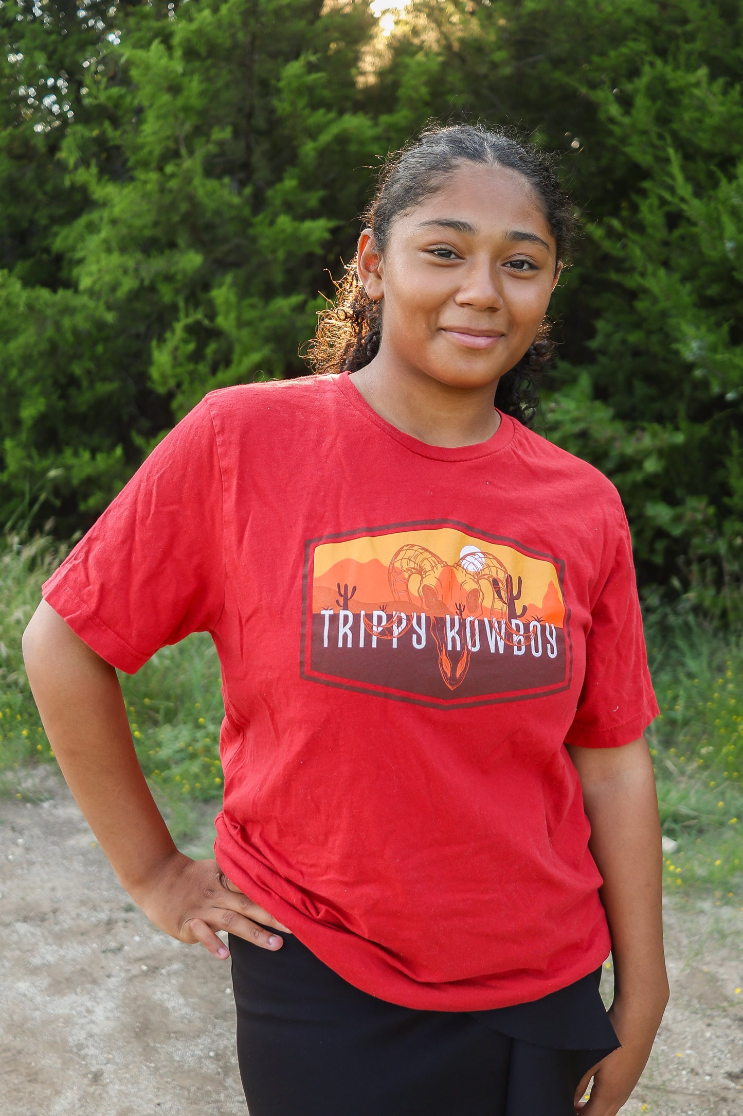 TK Signature Logo - short sleeve -Canvas Red