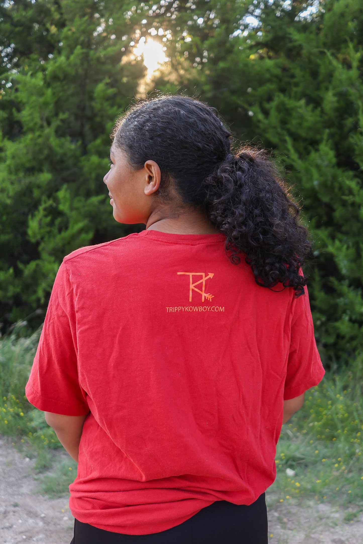 TK Signature Logo - short sleeve -Canvas Red