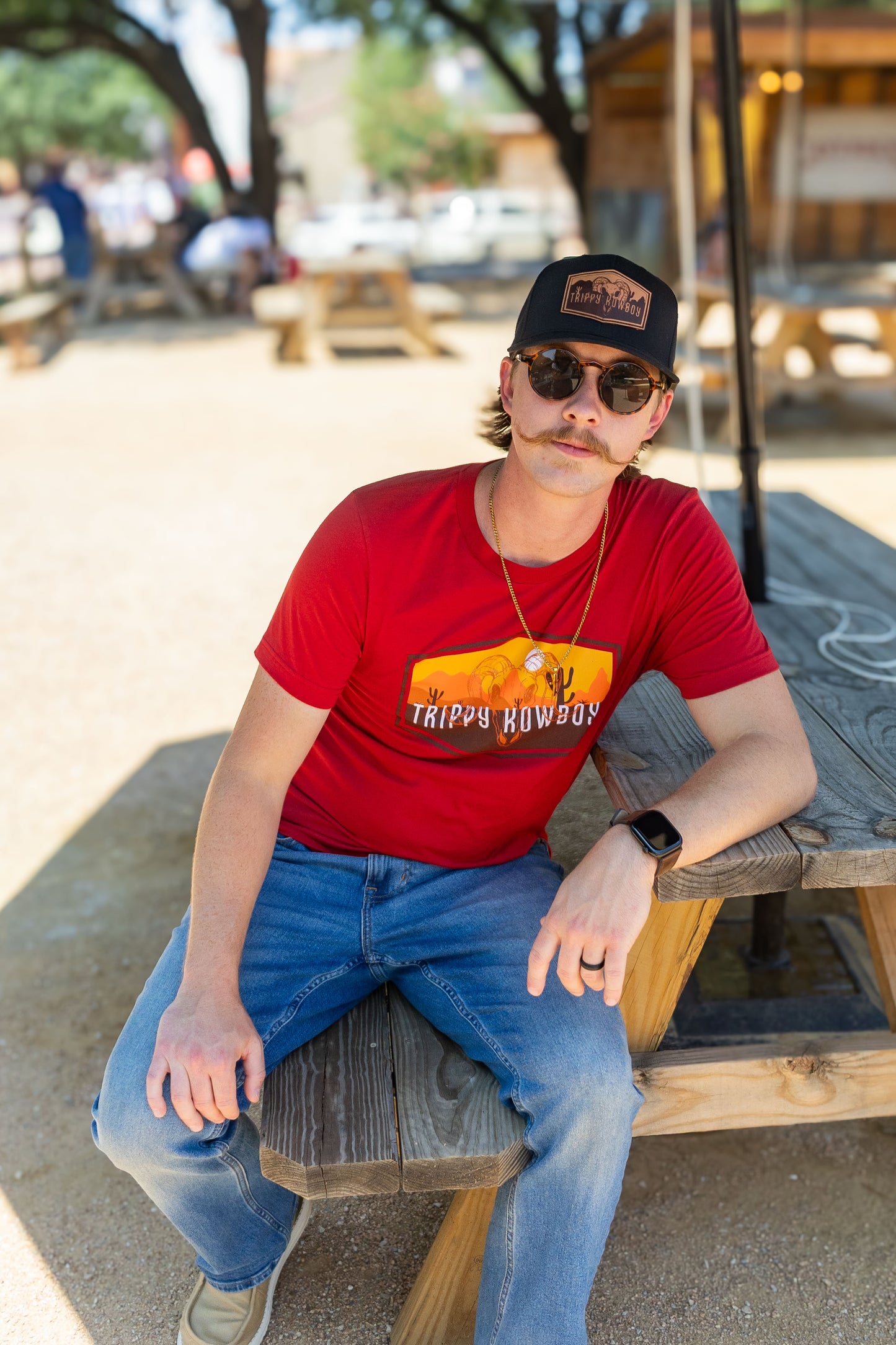 TK Signature Logo - short sleeve -Canvas Red