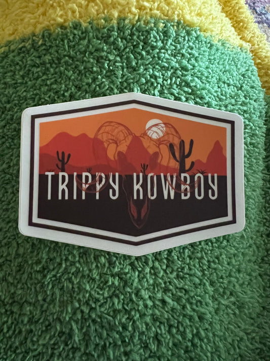 Trippy Kowboy logo Sticker